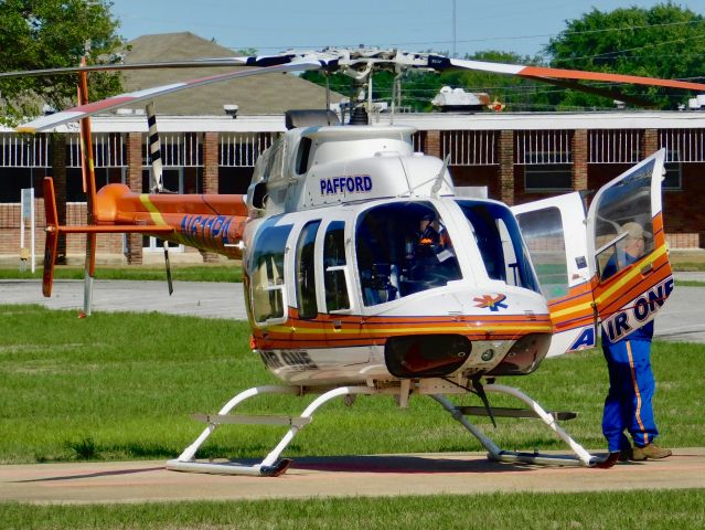 Bell 407 (N611PA) - Pafford Air One Echo visiting Bolivar Medical Center on a bright sunny day