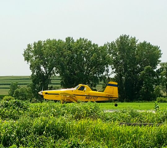 AIR TRACTOR AT-401 (N60117) - 07-25-21br /Captured this air tractor taking off while driving down route 59