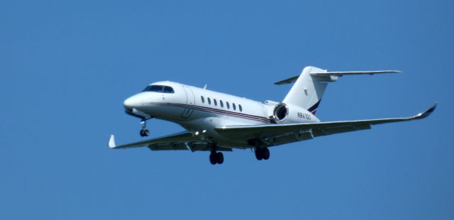 Cessna Citation Longitude (N841QS) - About to touch down is this 2023 Cessna 700 Citation Longitude from the Summer of 2024.