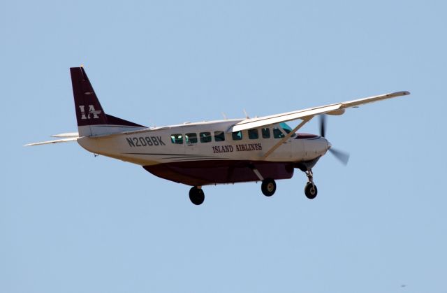 Cessna Caravan (N208BK) - Climb against a 40 knots headwind on take off.