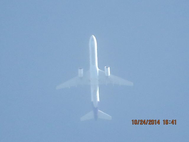 Boeing 757-200 (N949FD) - FedEx flight 378 from MEM to BIL over Southeastern Kansas at 36,000 feet.