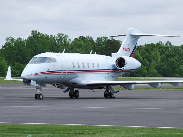 Bombardier Challenger 300 (N97SH) - WEST RIDGE AIR II LLC (RED LIGHT MANAGEMENT) at KJQF - 5/3/13