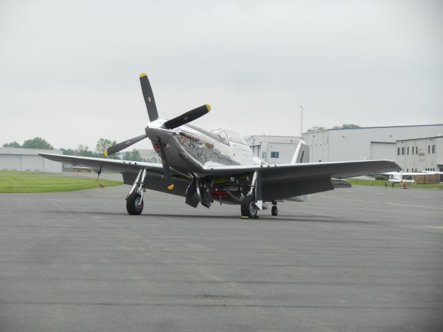 North American P-51 Mustang (N151AM) - N151AM, Andrew McKenna's P-51 Mustang, Sits Waiting For Flying At The Manassas Airshow 2019!