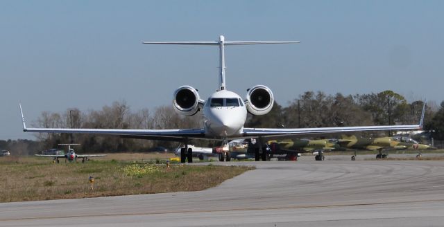 Gulfstream Aerospace Gulfstream IV (N850LF) - A Gulfstream Aerospace G-IV (SP) taxiing at H. L. Sonny Callahan Airport, Fairhope, AL, during the Classic Jet Aircraft Association's 2021 JetBlast - March 7, 2021.