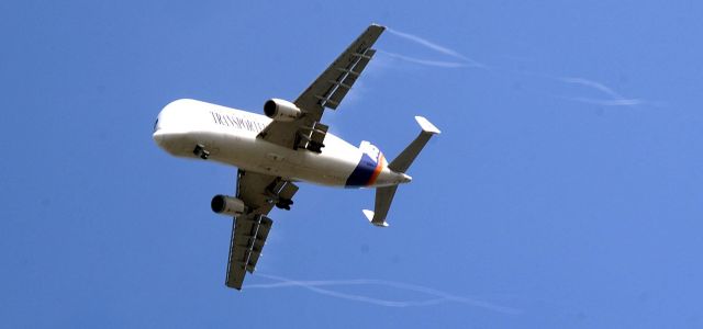 F-GSTD — - Le Beluga était en approche de l'aéroport de Montoir Saint Nazaire pour chercher des pièces