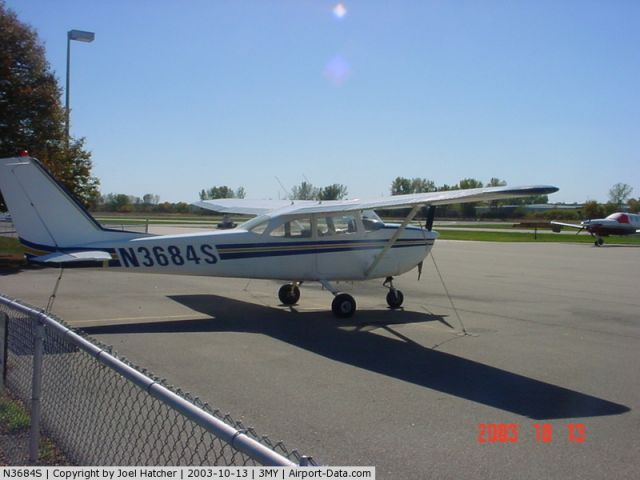 Cessna Skyhawk (N3684S) - 84S Tied Down At 3MY.