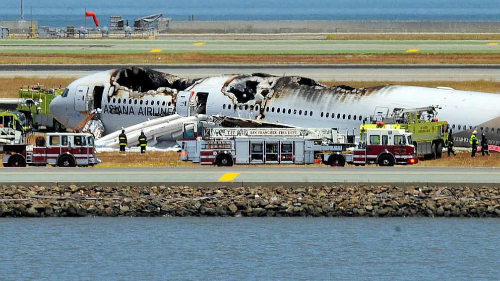 Boeing 777-200 (HL7742) - Firefighters worked hard to get this blaze out.
