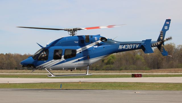Bell 429 GlobalRanger (N430TV) - A 2020 model (serial number 57396) Bell 429 GlobalRanger departing Pryor Regional Airport, Decatur, AL - March 27, 2024.
