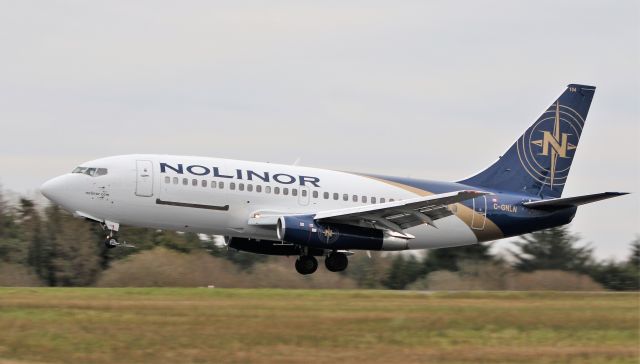 Boeing 737-200 (C-GNLN) - nolinor aviation b737-2b6c(a) c-gnln landing at shannon from casablanca 20/3/20.