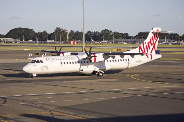 ATR ATR-72 (VH-FVU) - Skywest Airlines "Virgin Australia livery" (VH-FVU) ATR 72-212A at Sydney Airport.