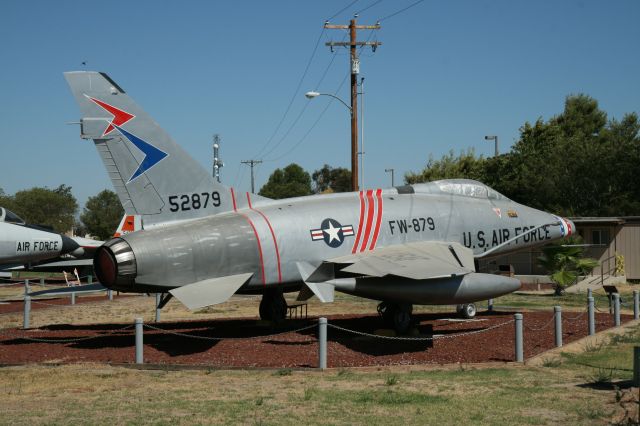 53-1709 — - F-100 Super Sabre 53-1709 painted as 55-2879. This aircraft was NASA 703 Chase Plane and later given to San Jose State University Aero Dept from 1972 to 2004. I worked on this aircraft in 1995. Now at Castle AFB Museum.