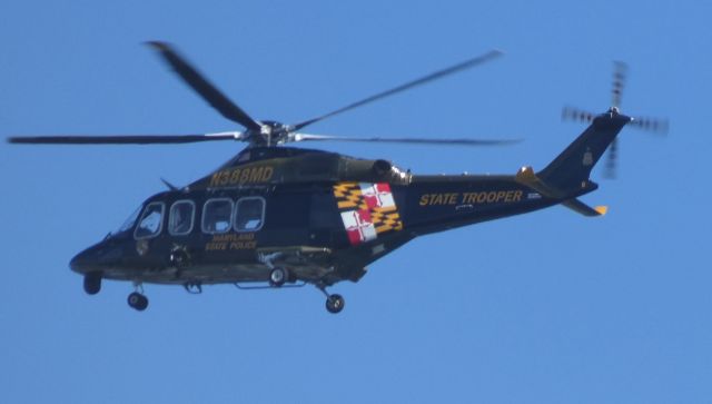 BELL-AGUSTA AB-139 (N388MD) - Shortly after departure is this 2013 AgustaWestland AW-139 Rotorcraft in the Spring of 2019.