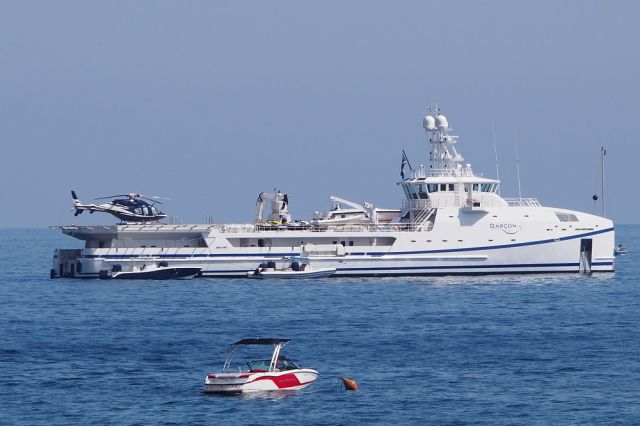 Bell 429 GlobalRanger (VP-CAH) - Bay of Monaco - 26 aug 2017 