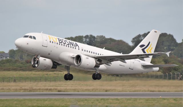 Airbus A319 (E7-FBB) - fly bosnia a319-112 e7-fbb dep shannon 5/9/19.