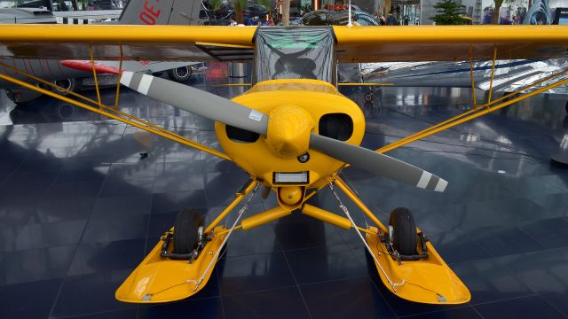 Piper L-21 Super Cub (OE-CDM) - Piper PA-18-150 Super Cub, The Flying Bulls (Red Bull’s Hangar 7 at SZG), April 2023