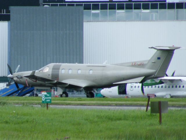 Pilatus PC-12 (LX-JFI) - LX-JFI Pilatus PC 12/45 seen here in lap at shannon   05-05-2011 on a stopver