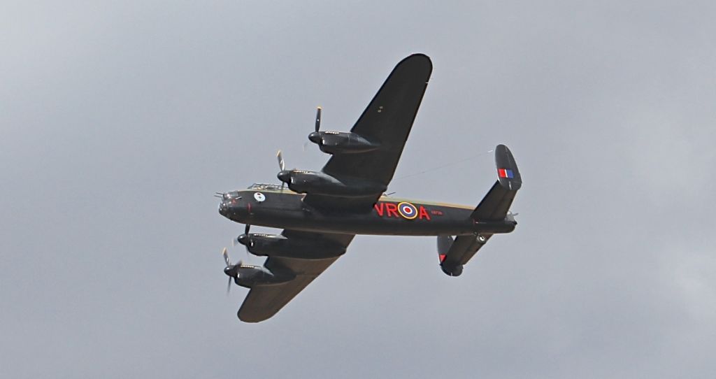 DRK726 — - Canadian Lancaster at Headcorn Airfield Combined Ops Show 16 Aug 14