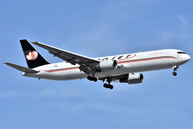 BOEING 767-300 (C-GCIJ) - Cargojet Airways Boeing 767-306(ER)(BDSF) arriving at YYC on Mar 31.