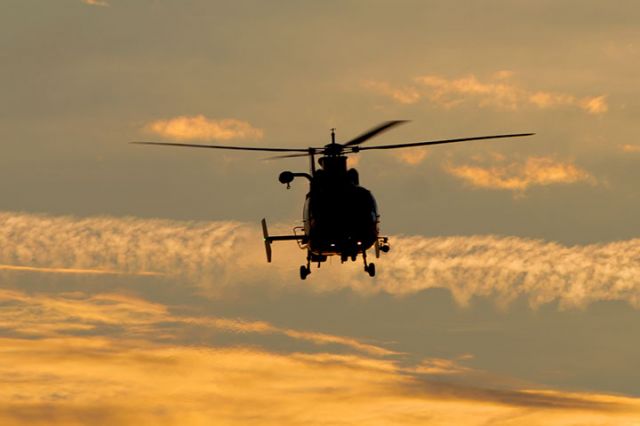 CG6511 — - 4/11/13:  U. S. Coast Guard Aerospatiale MH-65C Dolphin #CG-6511 from CG Air Station Miami on short final approach over Miami Lakes at sunset enroute to runway 9-left at Opa-Locka Executive Airport.