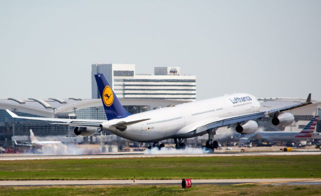 Airbus A340-200 (D-AIGO) - 03/05/2016 Lufthanse D-AIGO A340 KDFW