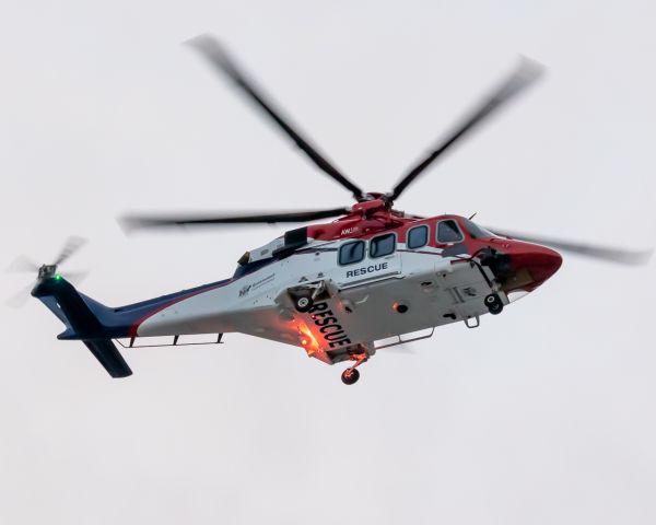 BELL-AGUSTA AB-139 (VH-EGF) - Departing for Archerfield.