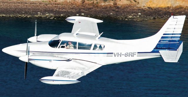 Piper PA-30 Twin Comanche (VH-SRF) - over Mornington Victoria