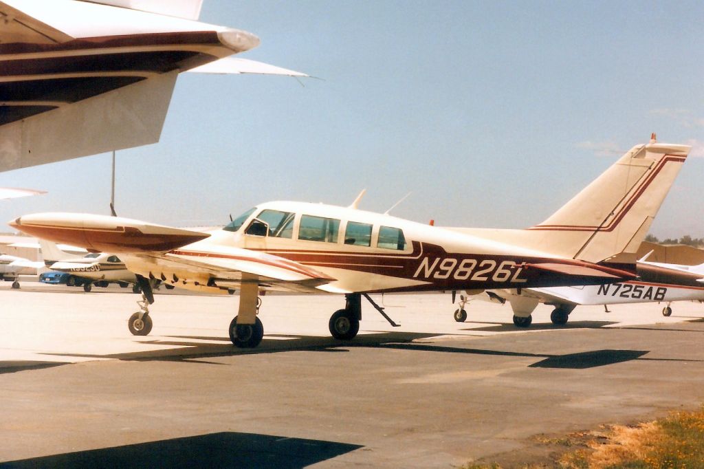 Cessna Executive Skyknight (N9826L) - Seen here in Jun-97.br /br /Reregistered N882GL 3-Aug-99.