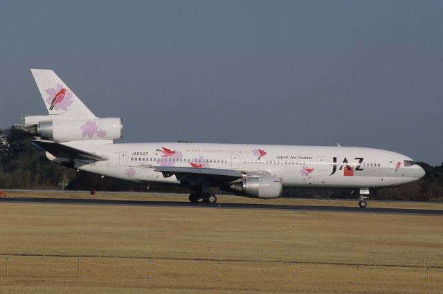 McDonnell Douglas DC-10 (JA8547) - Departure at Narita Intl Airport Rwy16R on 1998/02/05 " Resort Express c/s "