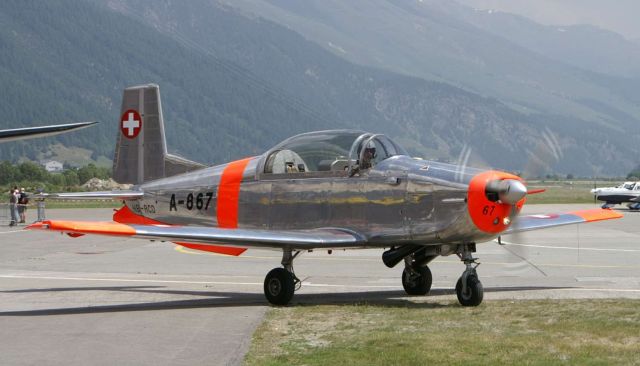HB-RCD — - In service with the Swiss Air Force from 1956-1994  for primary and advanced training