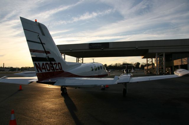 Cessna 401 (N4062Q) - Evening in Atlanta