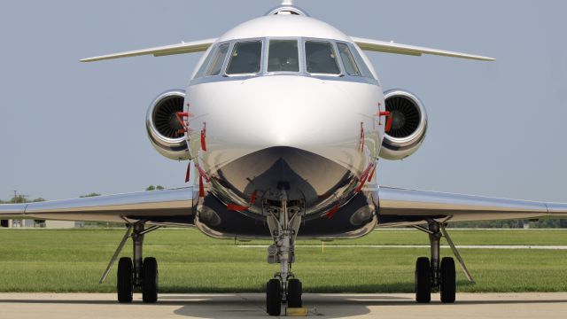 Dassault Falcon 900 (N777XY) - 27th Falcon 900 off the line. This 1987 Dassault-Breguet Mystère Falcon 900 spent the night at KVPZ. 5/16/23