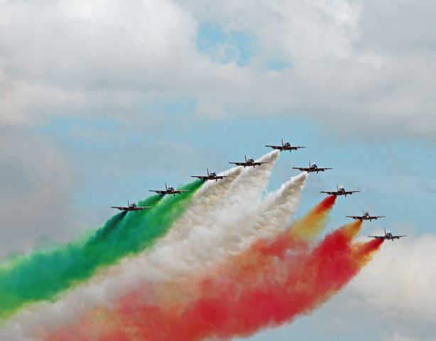 — — - Italian air force display team Waddington air show 2012.