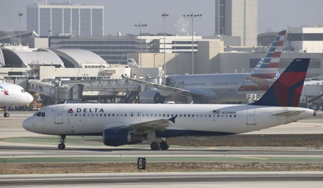 Airbus A320 (N335NW) - Arrived at LAX on 25L