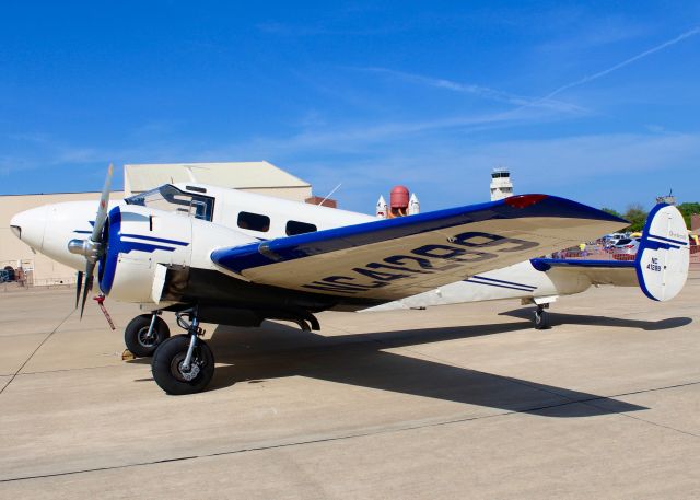 Beechcraft 18 (N41289) - At Barksdale Air Force Base. Beech D18S