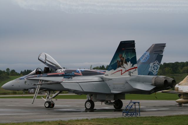 18-8781 — - RCAF Demo Team's theme is:  The True North Strong and Free -  Vintage Wings of Canada Air Show 2012