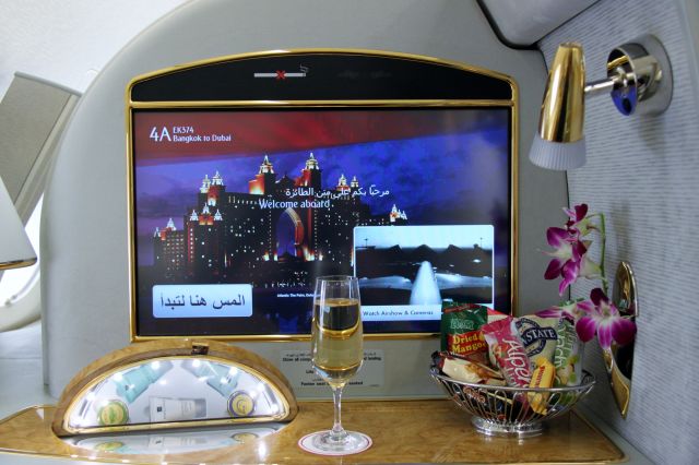 Airbus A380-800 — - First Class Suite, Flight BKK to DXB