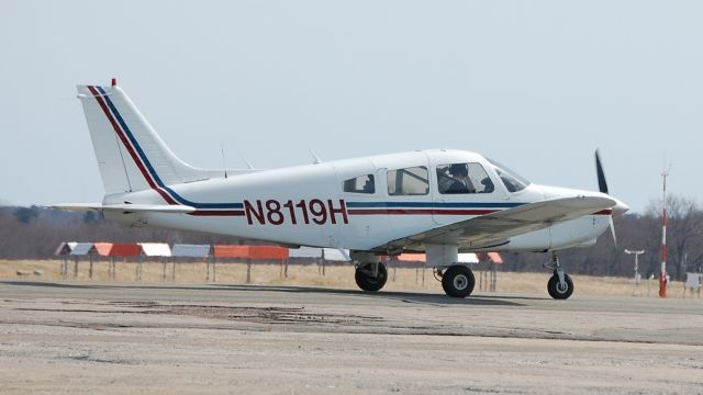 Piper Cherokee (N8119H) - Photo taken by my mother on my first flight.