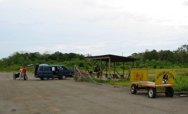 — — - Welcome to Utila, Honduras airport