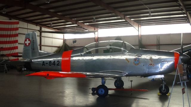 Lockheed P-2 Neptune (N842JM) - Pilatus P-3 at North Carolina Aviation Museum in Asheboro, North Carolina.